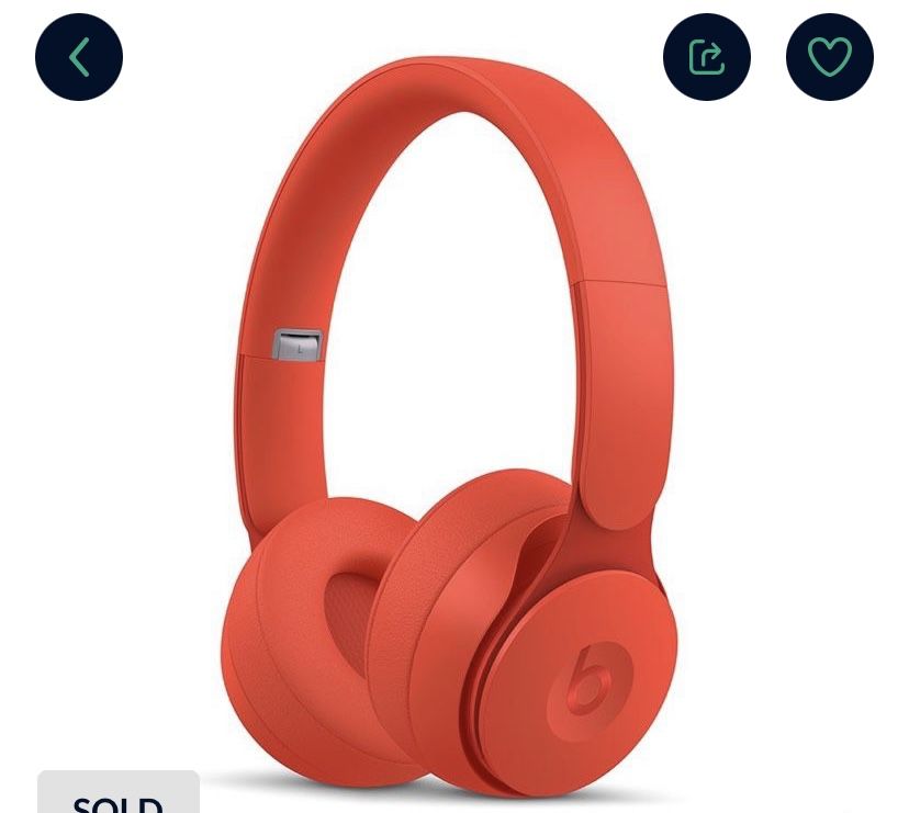 Beats Solo Matte Red Noise Canceling Headphones