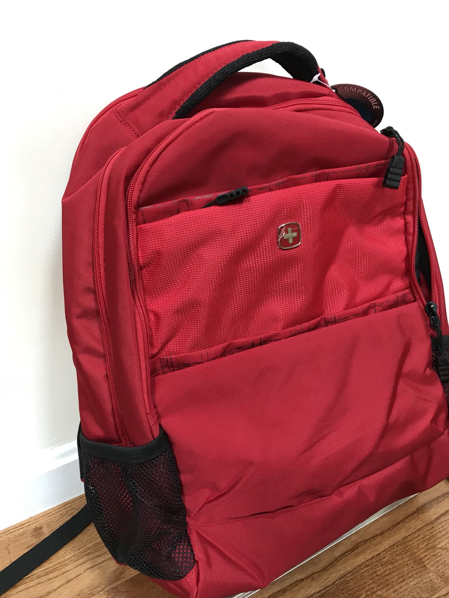 Swiss gear gray 15” laptop backpack (Red and Gray)