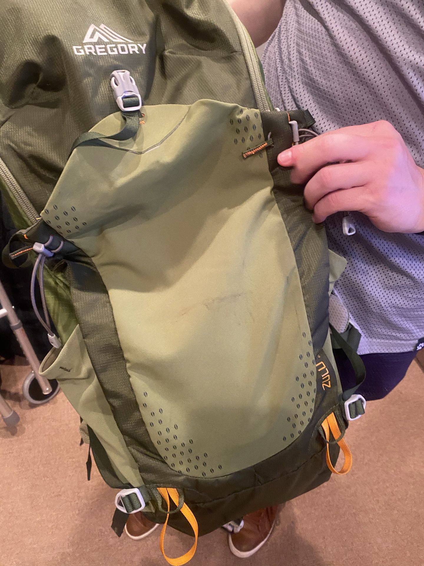 Gregory Hiking Backpack with Compatible Hydration Bladder