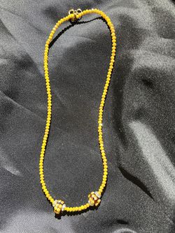 Handmaid Precious Yellow Real Stone Beads  Thumbnail