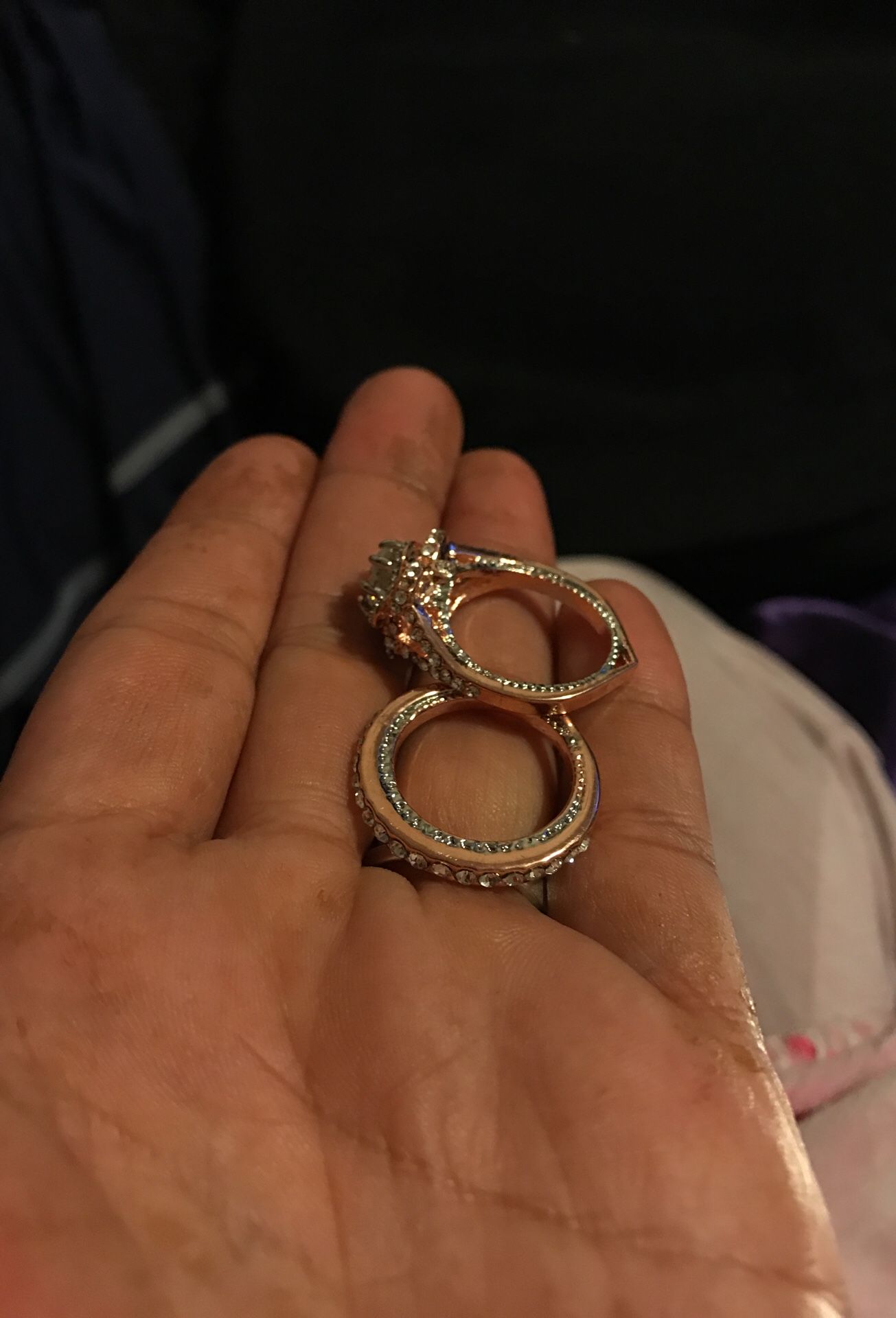 18 rose gold wedding band