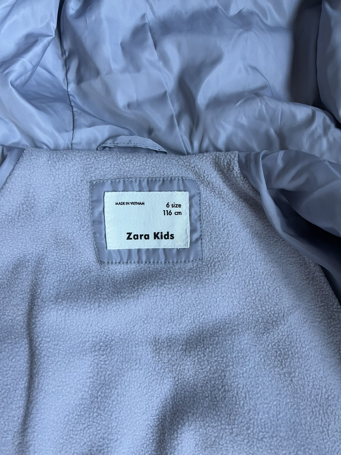 Zara girls warm padded jacket coat parka