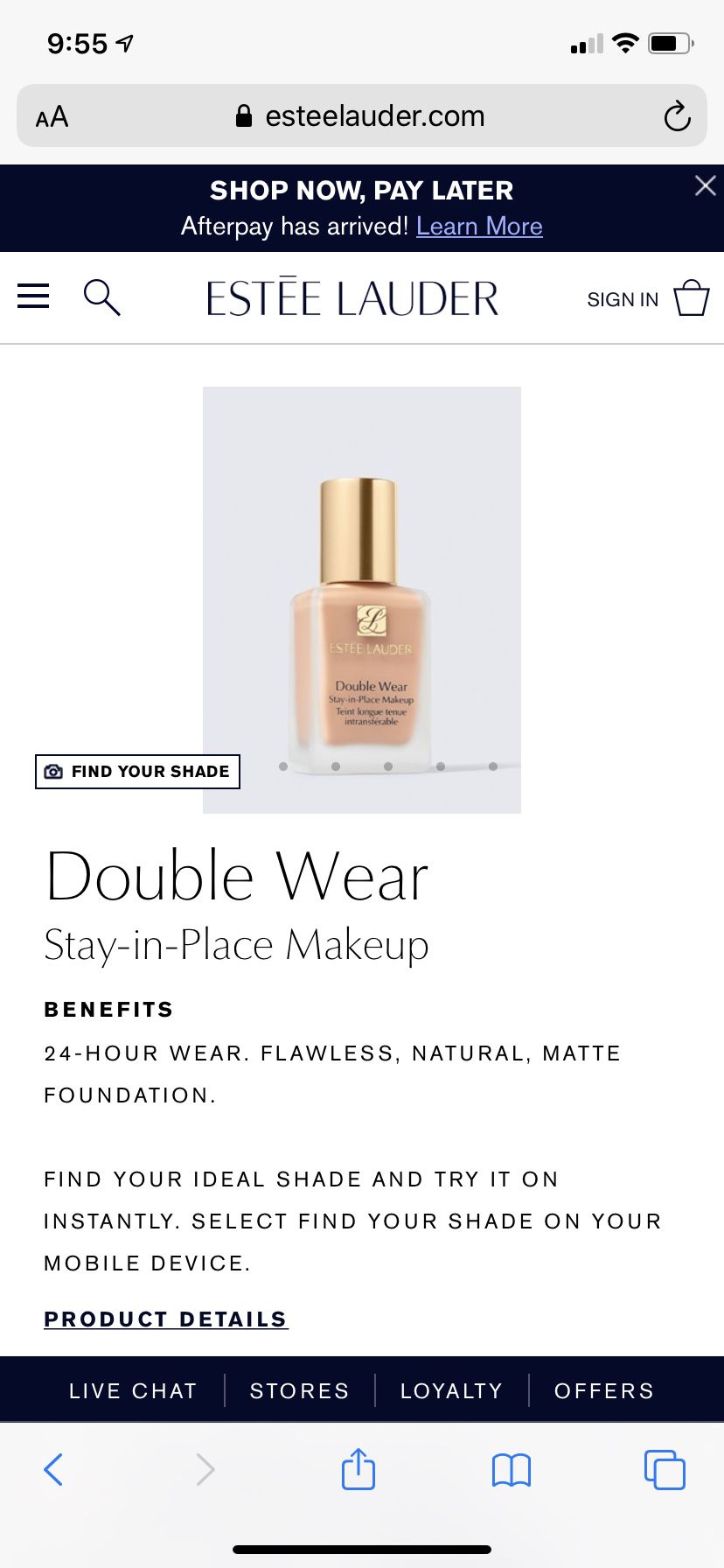 Estée Lauder double wear foundation 6.7 oz
