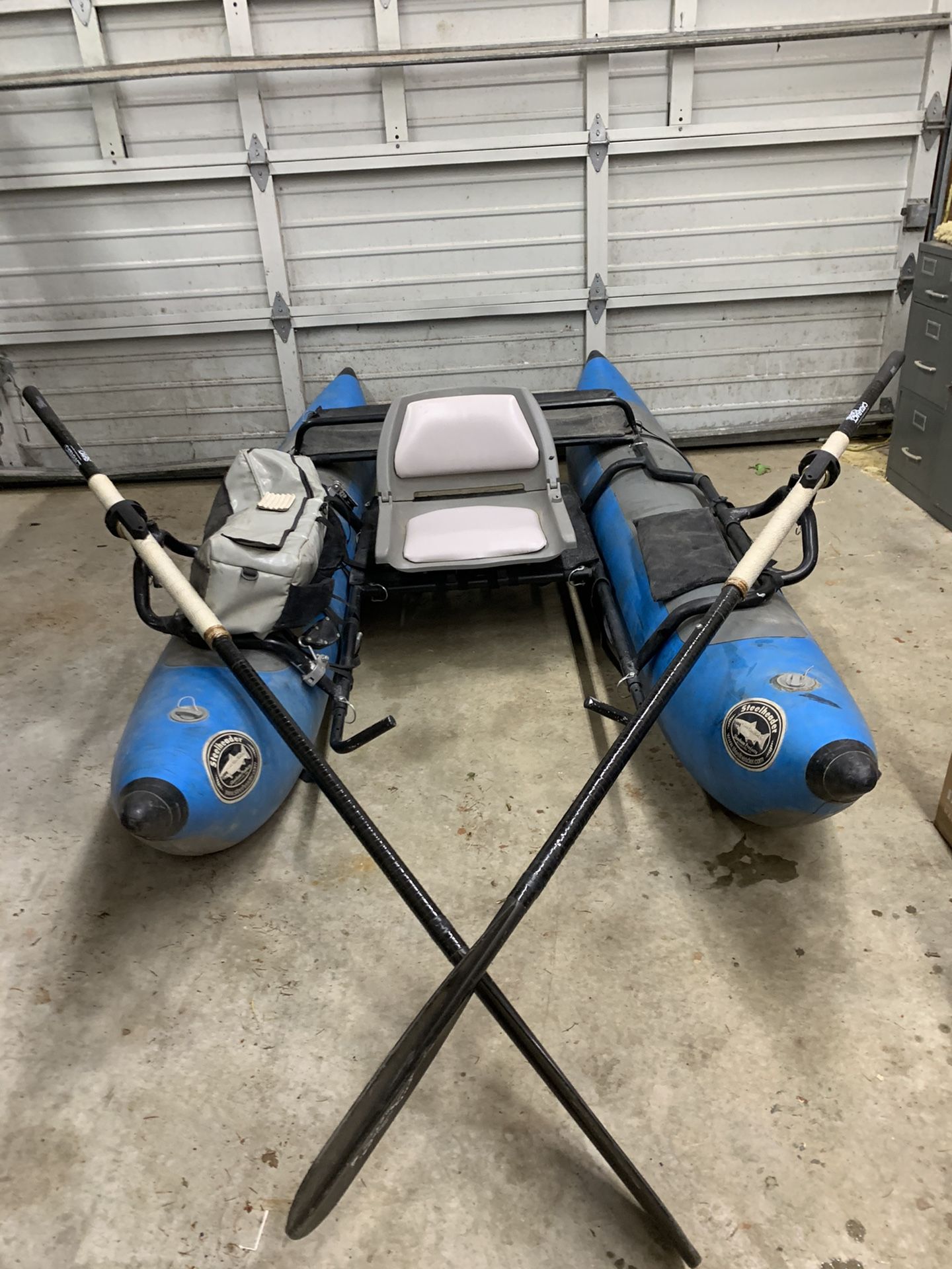 Pontoon boat, 9 ft Steelheader Osprey for Sale in Stanwood, WA OfferUp