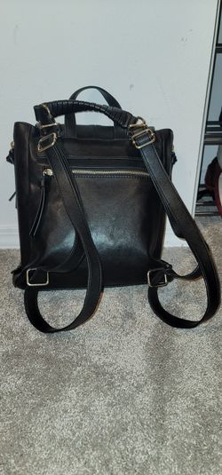 I.n.c. Black Backpack Style Purse Bag Tote Like New! Thumbnail