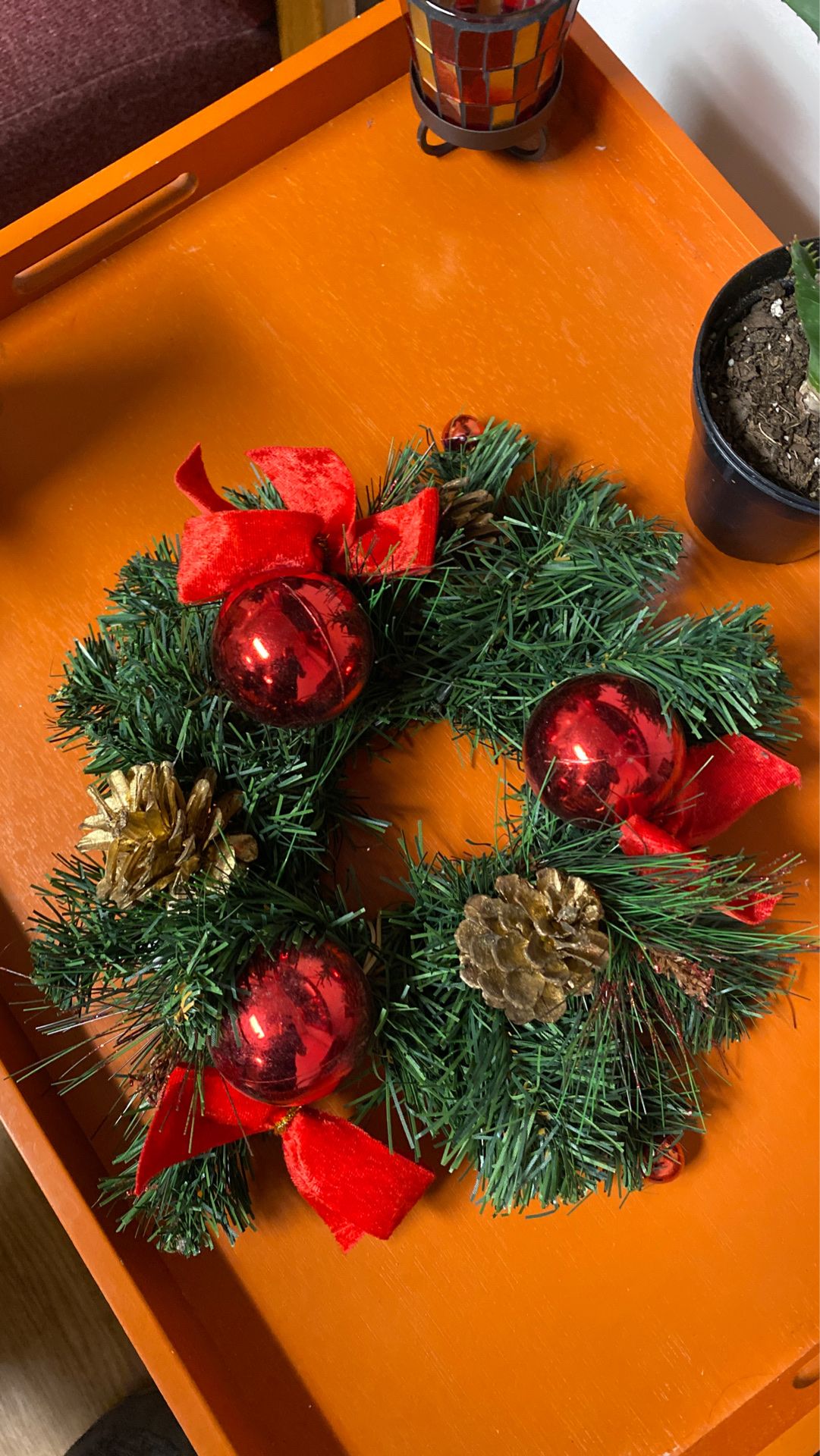 Christmas candle holder