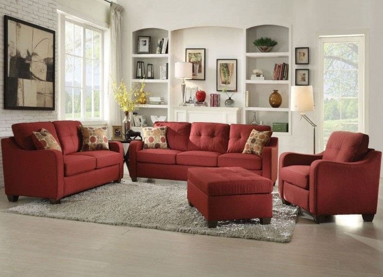 Cleavon II Red Living Room Set,🚛Entrega el mismo día 💰Financiamiento disponible