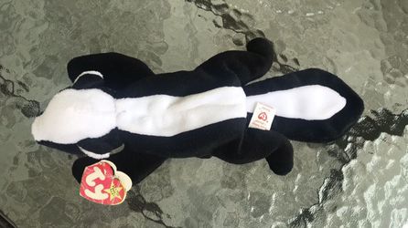 Ty Beanie Baby Stinky The Skunk *Rare* retired one of the original beanies Thumbnail