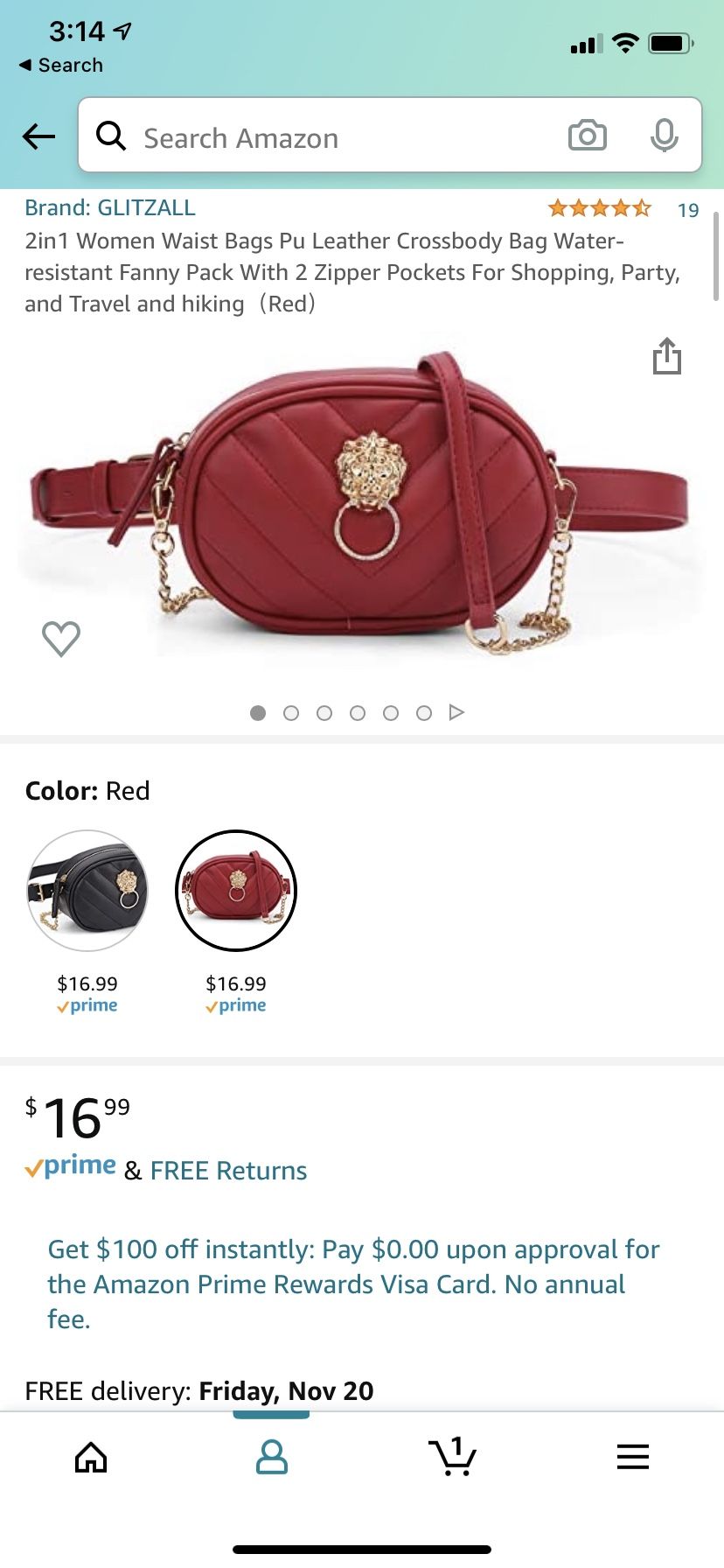 Leather Women Waist Bag