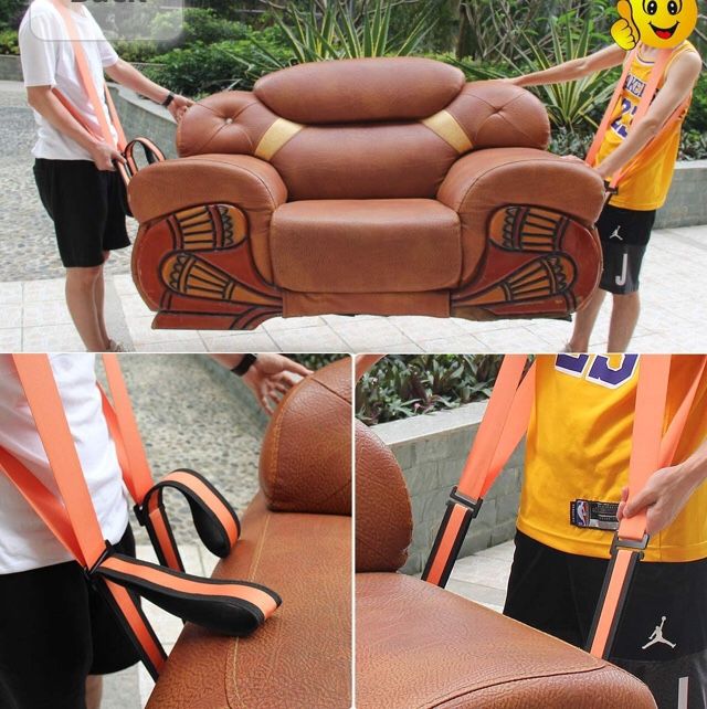 Orange Heavy Duty Moving Straps