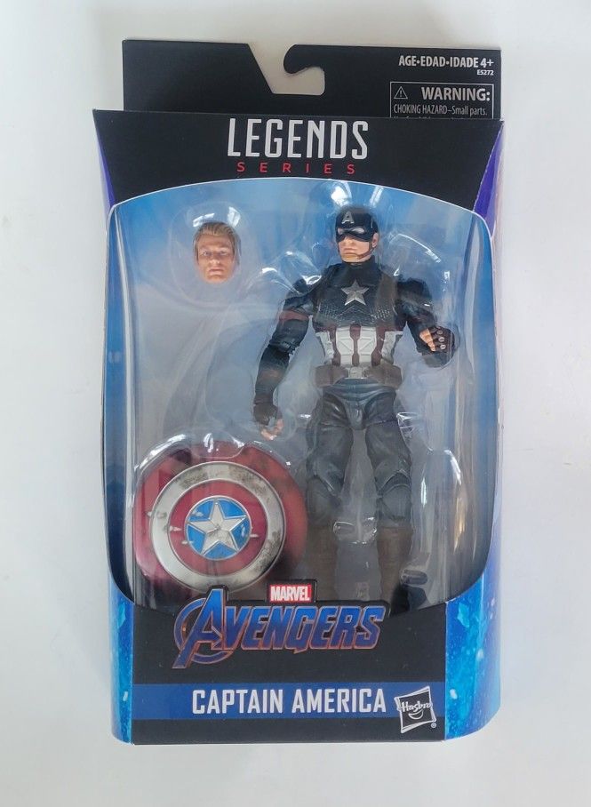 NIB Marvel Legends Captain America Walmart Exclusive Worthy Captain America. Mjolnir. New In Excellent Condition