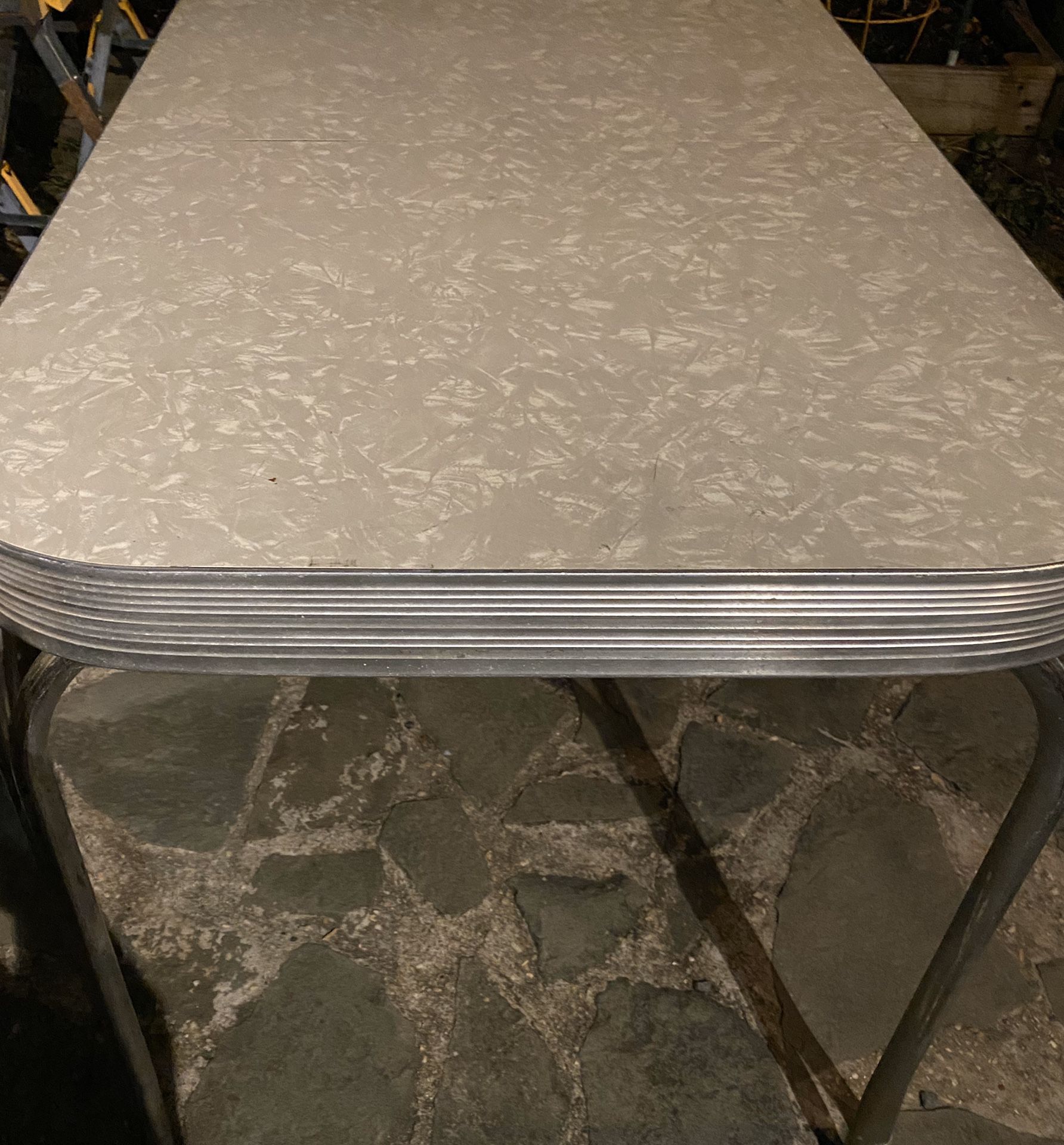 1950s Style Formica Chrome Dinette Kitchen Table