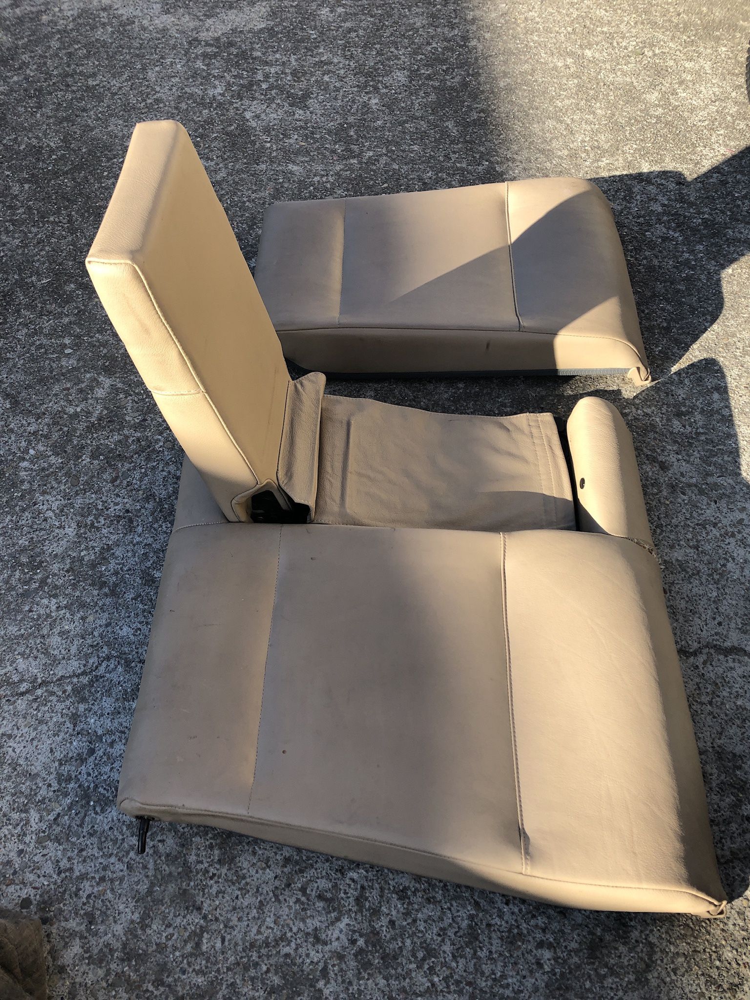 BMW Tan Leather Rear Set Of Seats