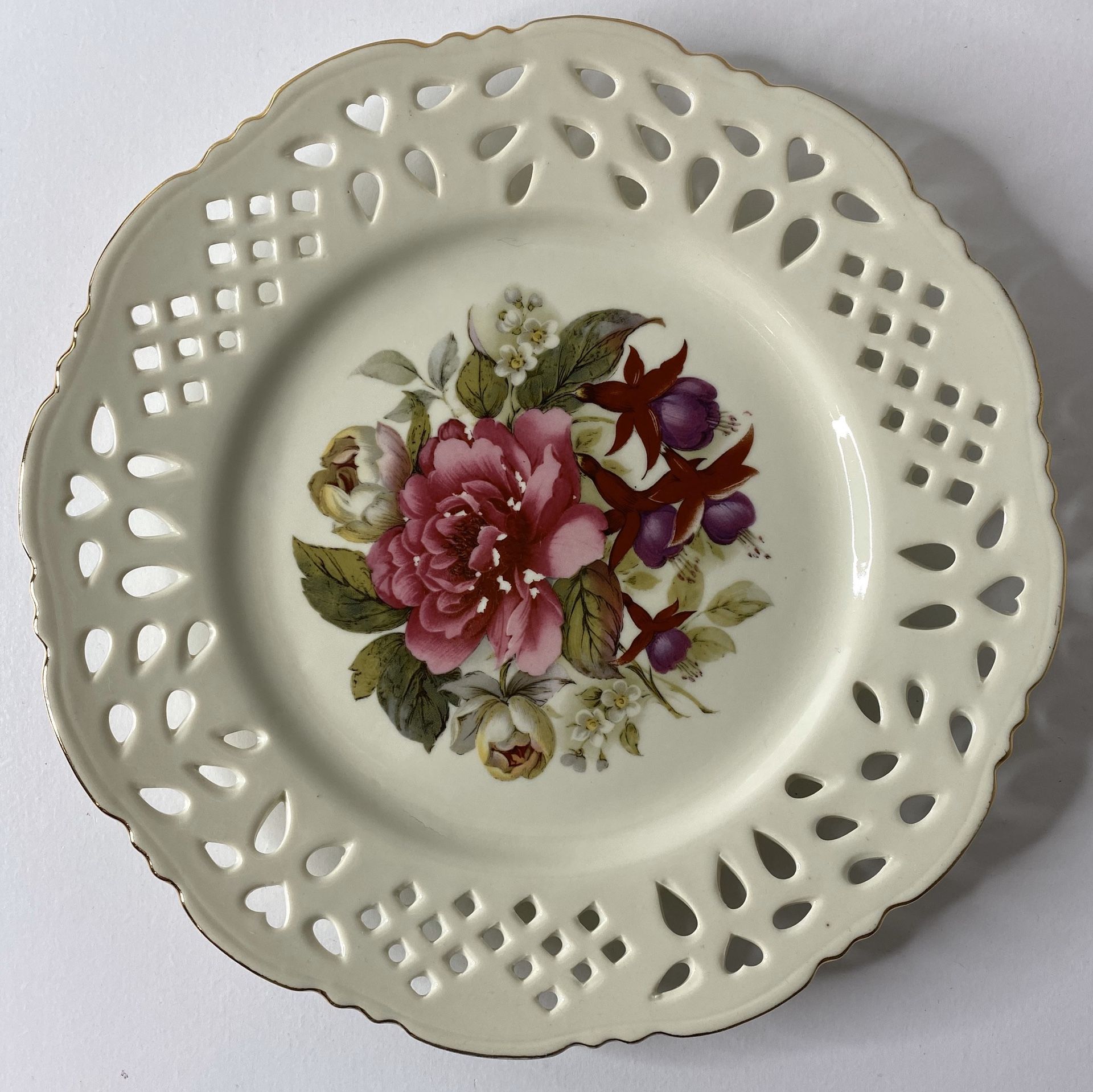 Formalities By Baum Bros Decorative Flower Plate Set Of 3