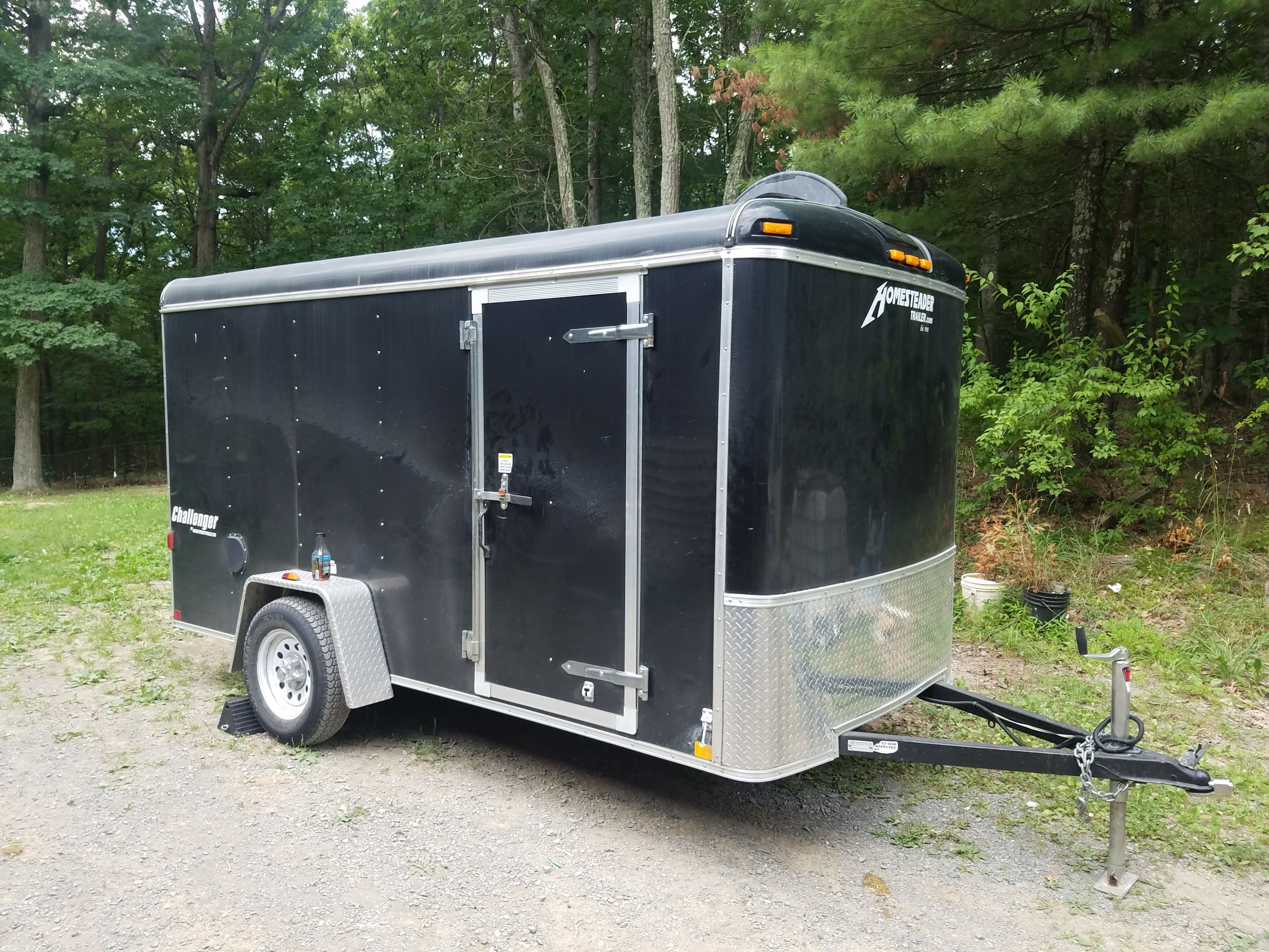 1984 dodge dump and 2012 trailer