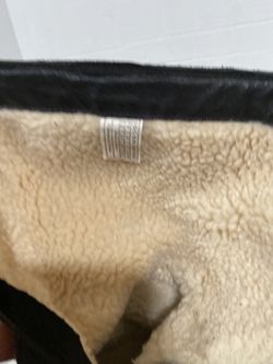 UGG Australia Andra Black Leather Mid Calf Women Boots Size 7.5 Thumbnail