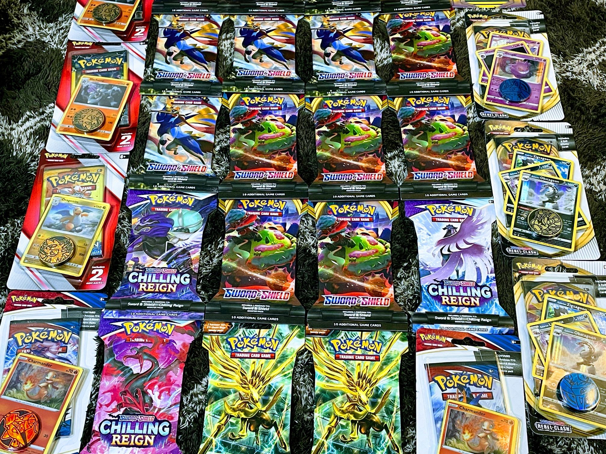 Huge Pokémon Card Sleeved Pack And BLISTER Pack Lot