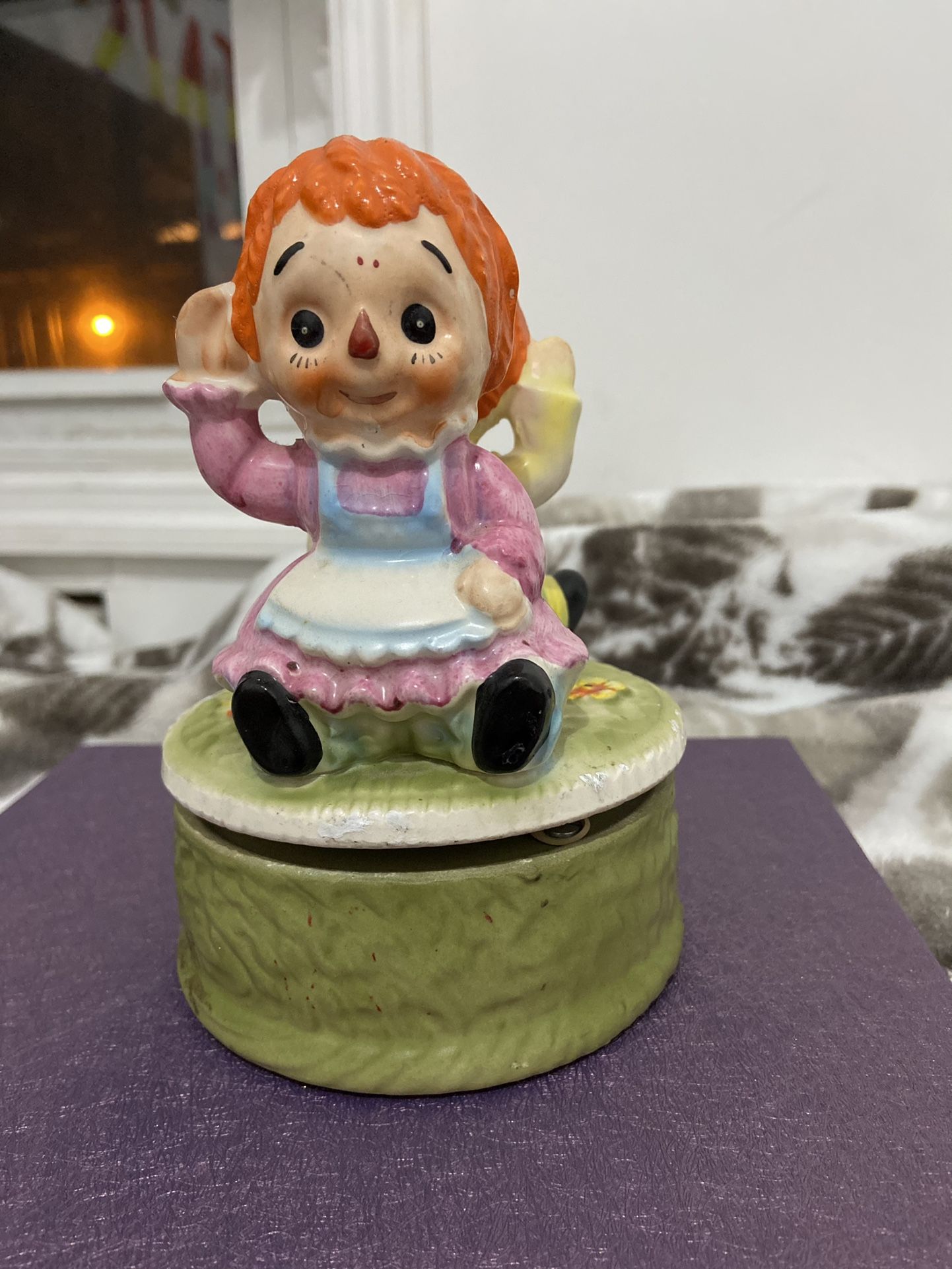 Vintage Raggedy Ann And Andy Music Box