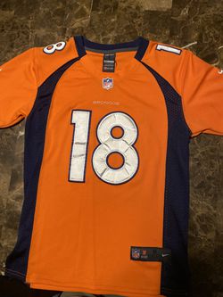 Sz MEDIUM NIKE 10/12 NFL Peyton Manning Denver Broncos Sewn Jersey Boys YOUTH  Thumbnail