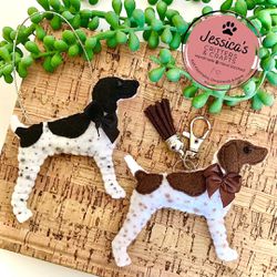 German Shorthaired Pointer Keychains/Christmas Ornaments Thumbnail