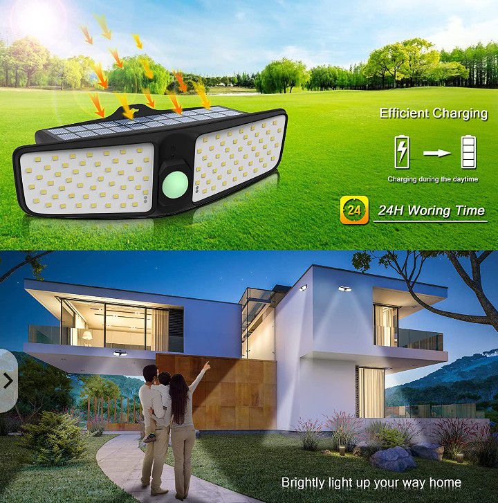 Brand New Solar Motion Sensor Lights 2 Pack
