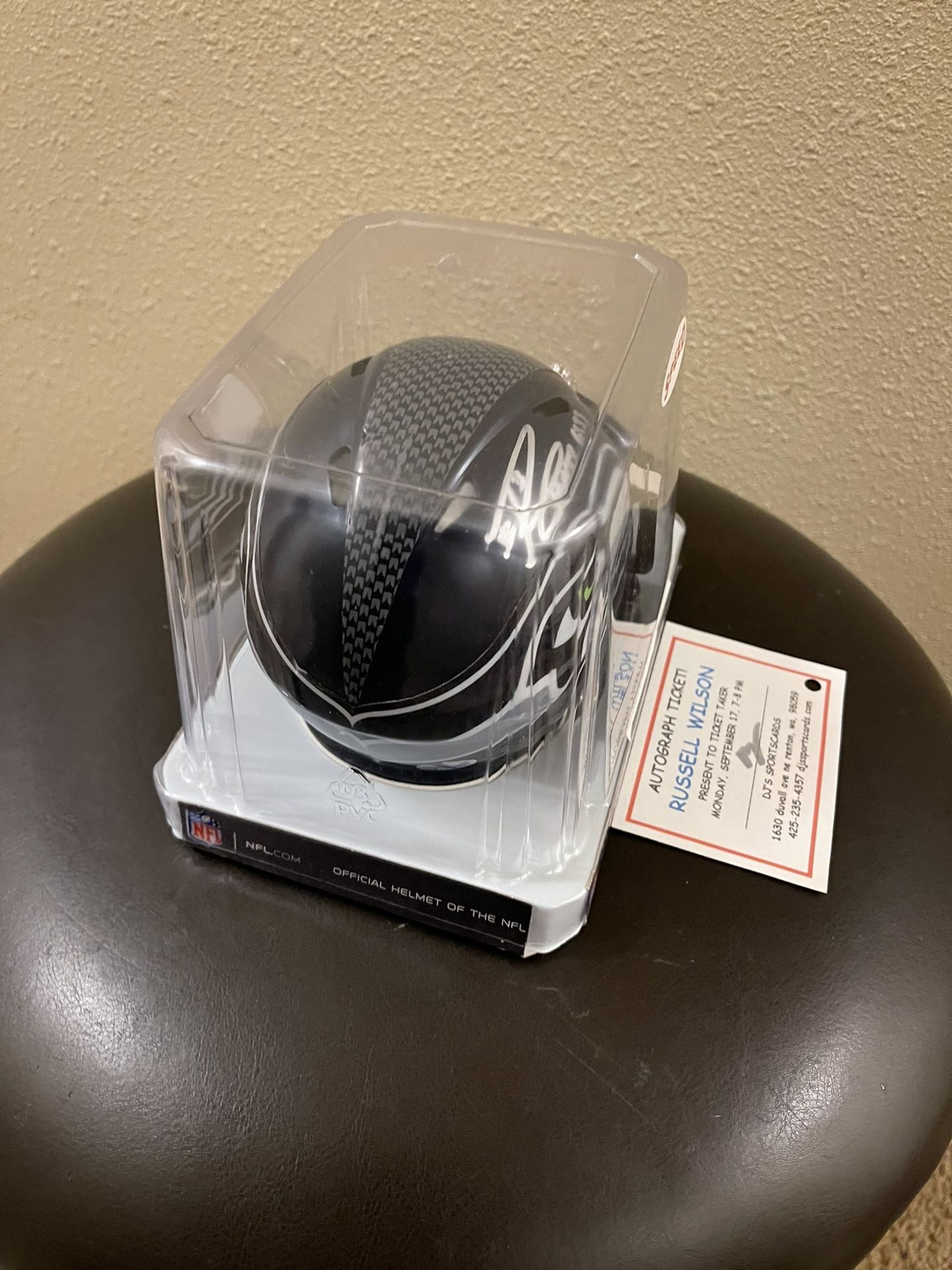 Russell Wilson Auto Mini Helmet