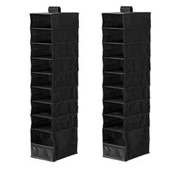 IKEA Organizer Closet Storage Hanging Skubb (2 Pack) Black Thumbnail