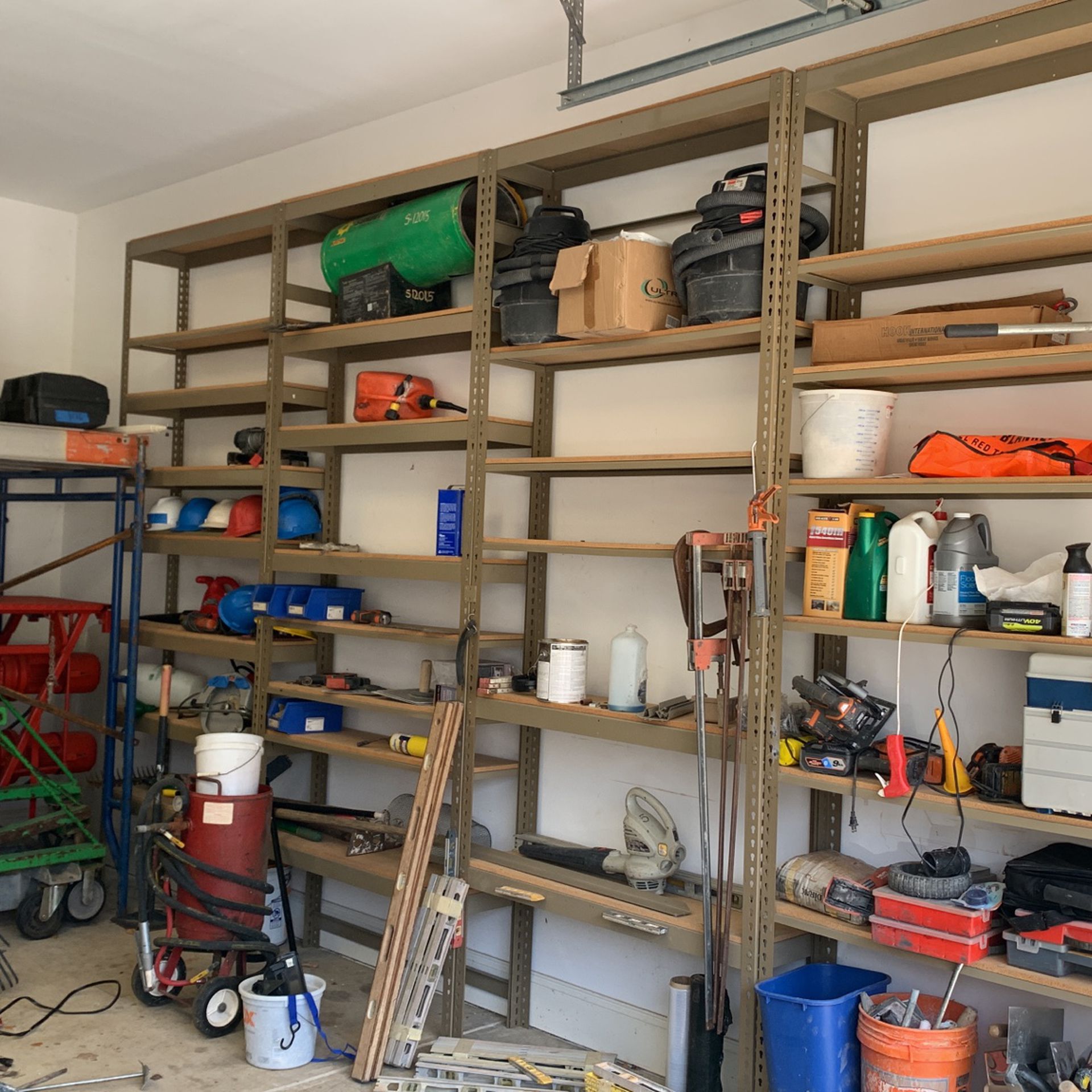 Storage shelves for your garage