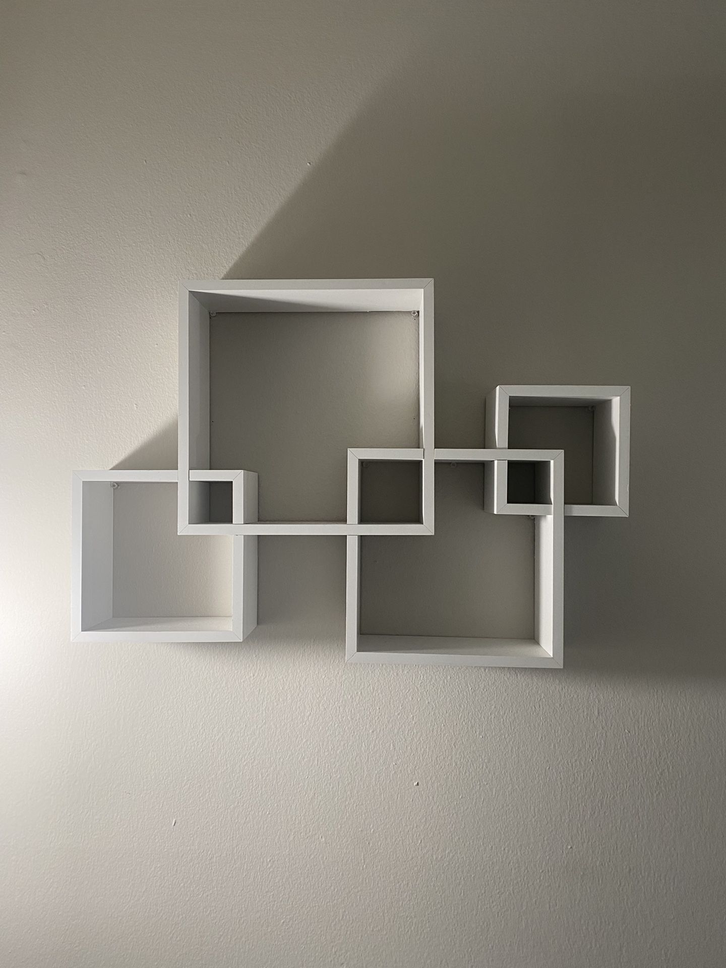 Floating Intersecting Cubes Wall Shelf