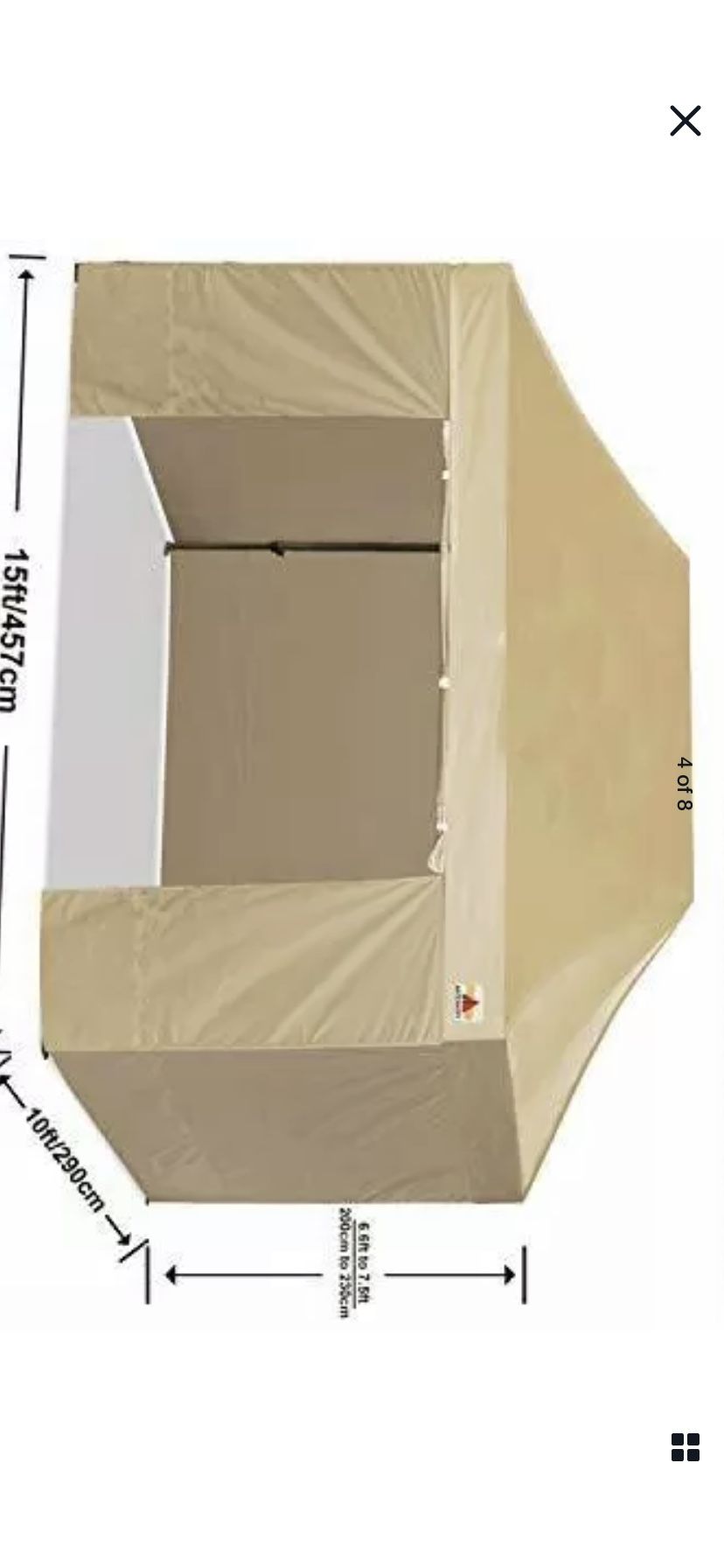 10’x15’. New ABC canopy