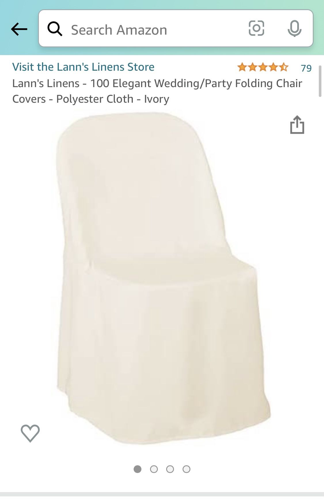 90 Elegant Wedding / Party Chair Covers