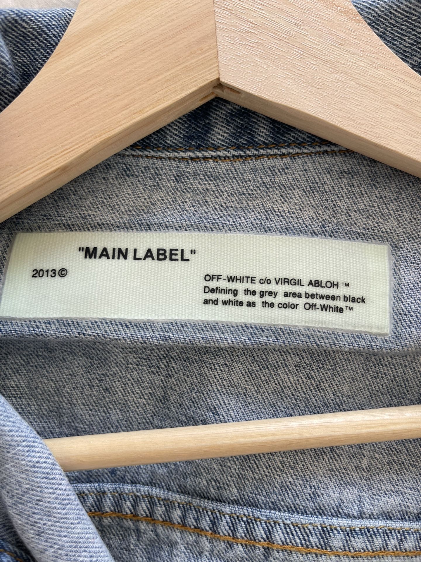 Designer Off White Jean Jacket Original From 2018