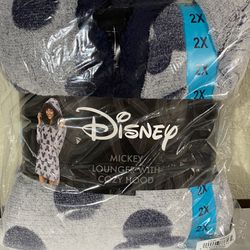 Disney Womens Mickey Mouse Cozy Fleece Lounge Hoodie  Thumbnail