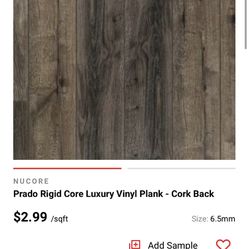 Luxury vinyl Plank - Waterproof, Easy Install  Thumbnail
