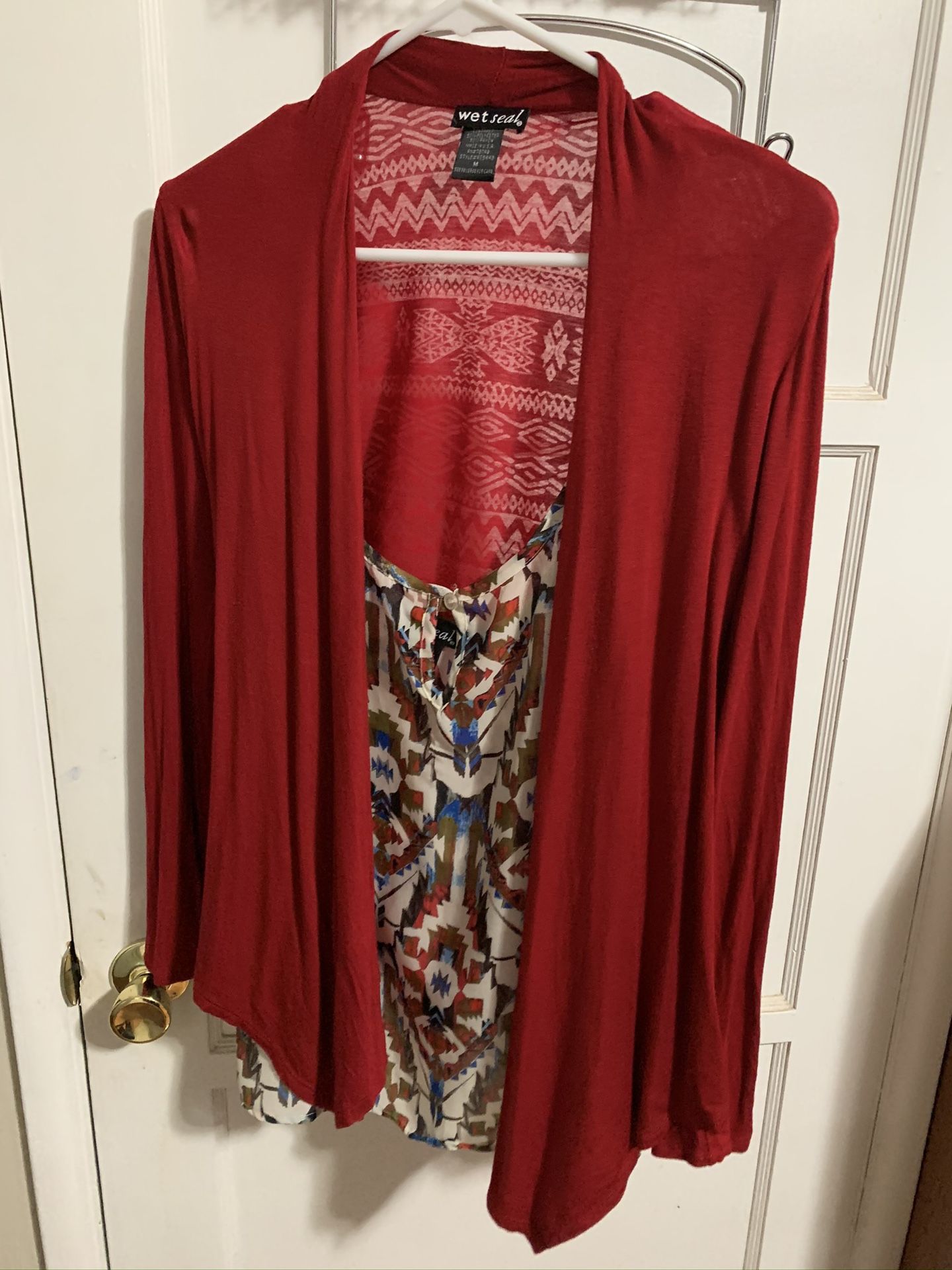Super cute Wet Seal cardigan and tank