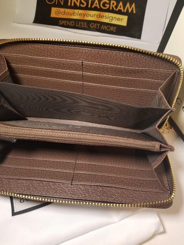 Gucci Ophidia Brown GG Supreme Wallet