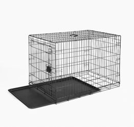 Amazon Basics Foldable Metal Wire Dog Crate with Tray 42-inch, Single Door Styles Thumbnail