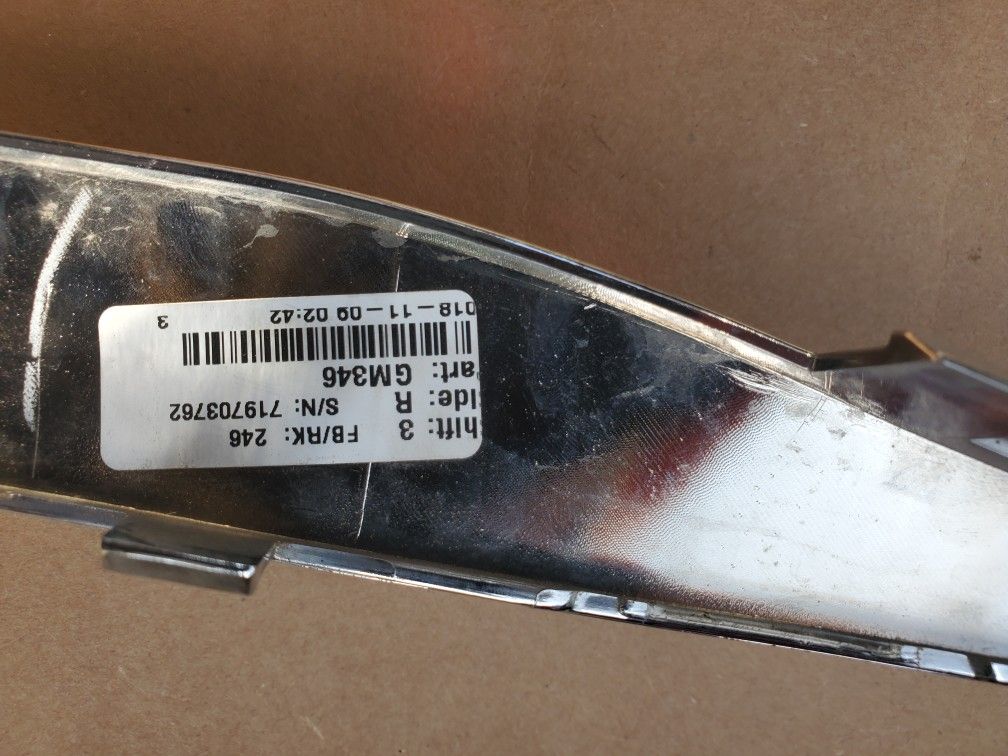 Equinox 2018_ 2021 Rear Bumper Trim Moulding