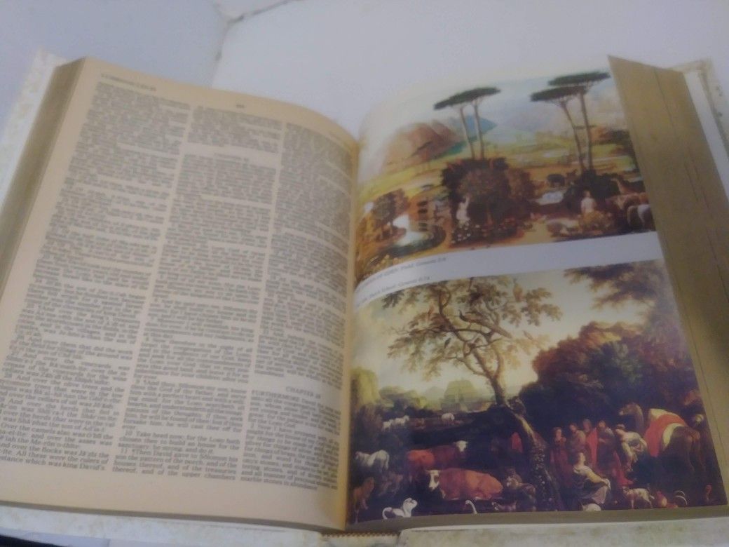 Holy Bible King James Version Our Family Red Letter edition Dictionary 1971