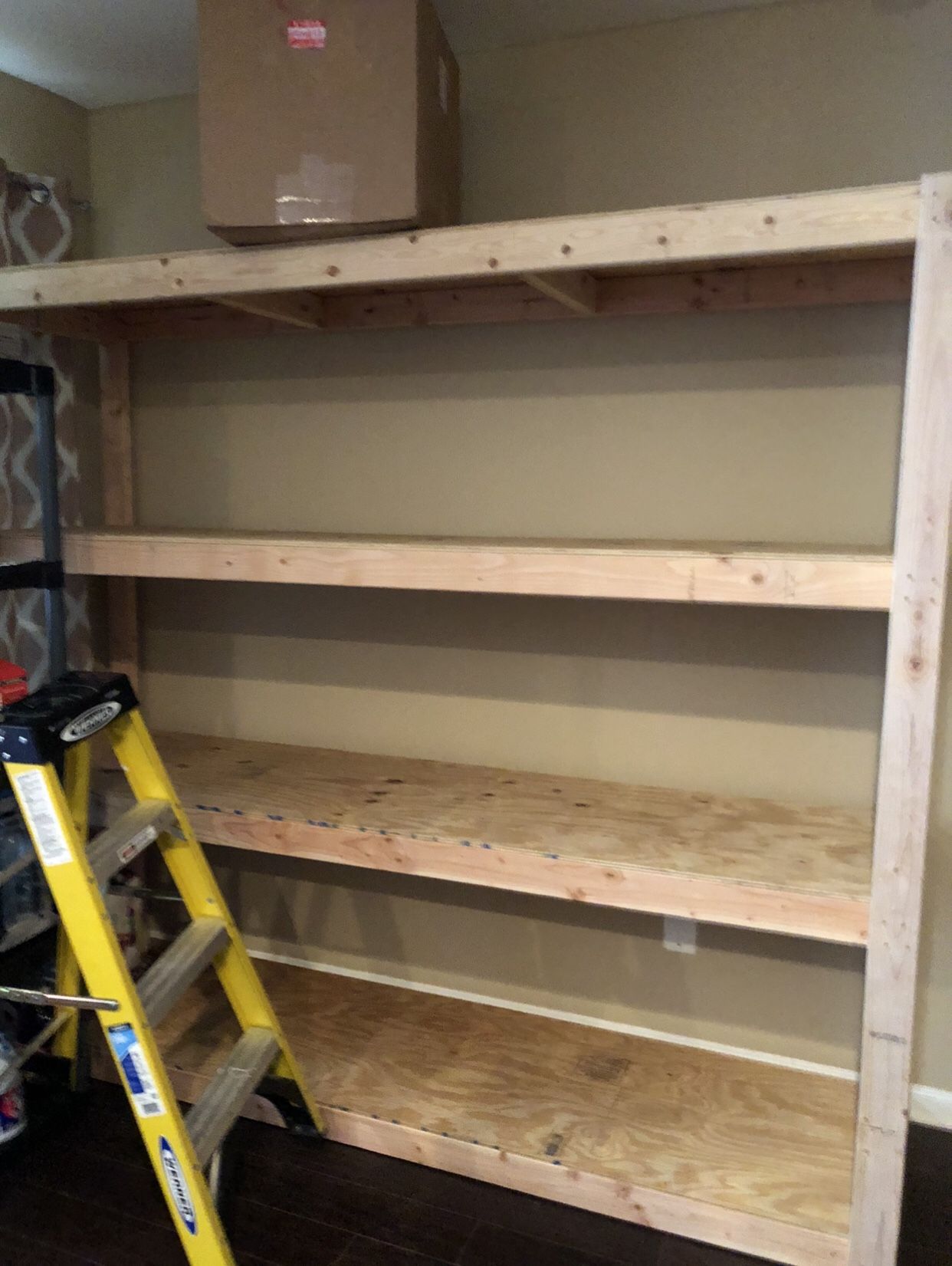 Wood Basement Or Garage Shelving
