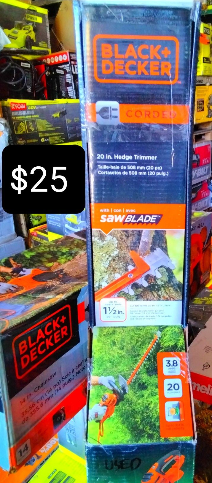 BLACK AND DECKER 20 IN HEDGE TRIMMER