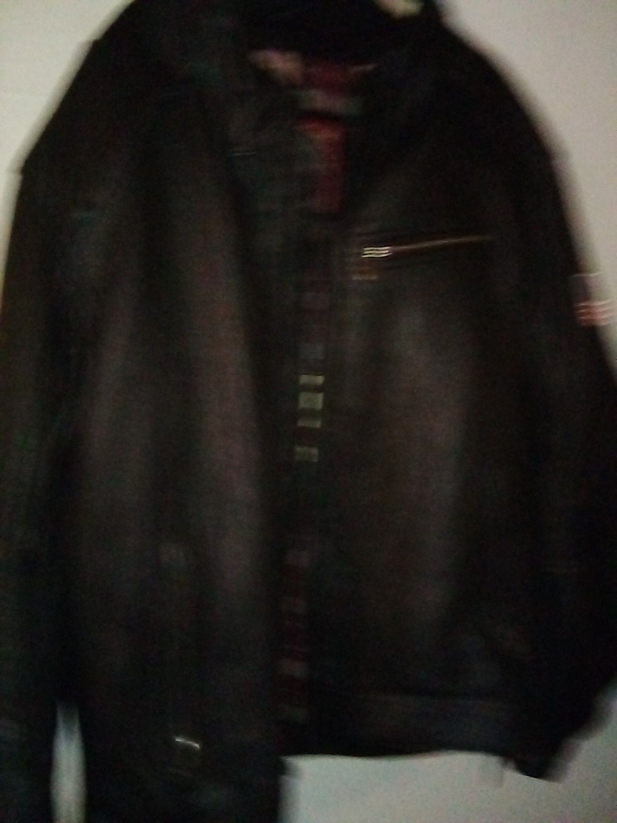 2X black leather Indian motorcycle jacket