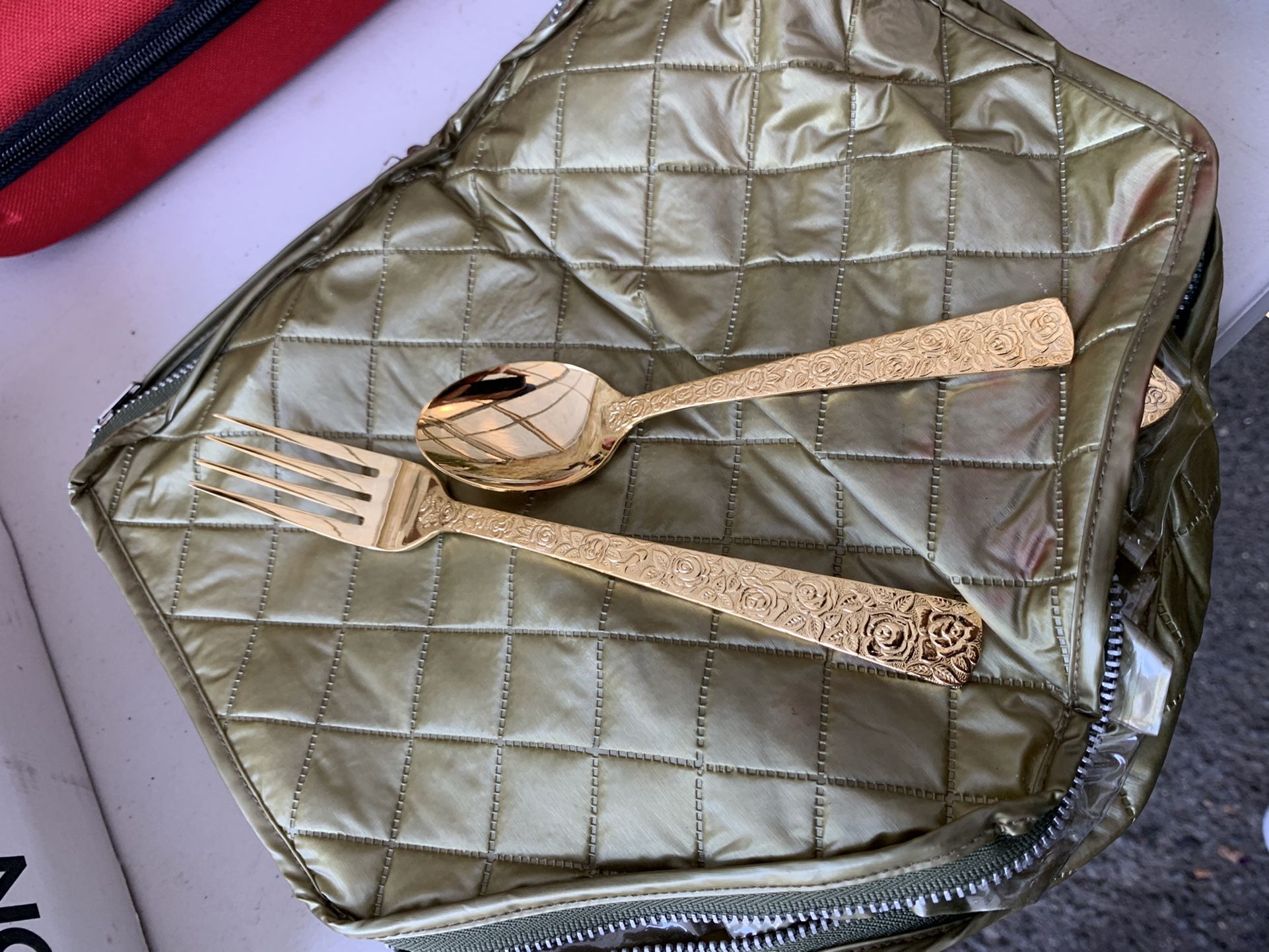 Gold Plated Silverware Vintage