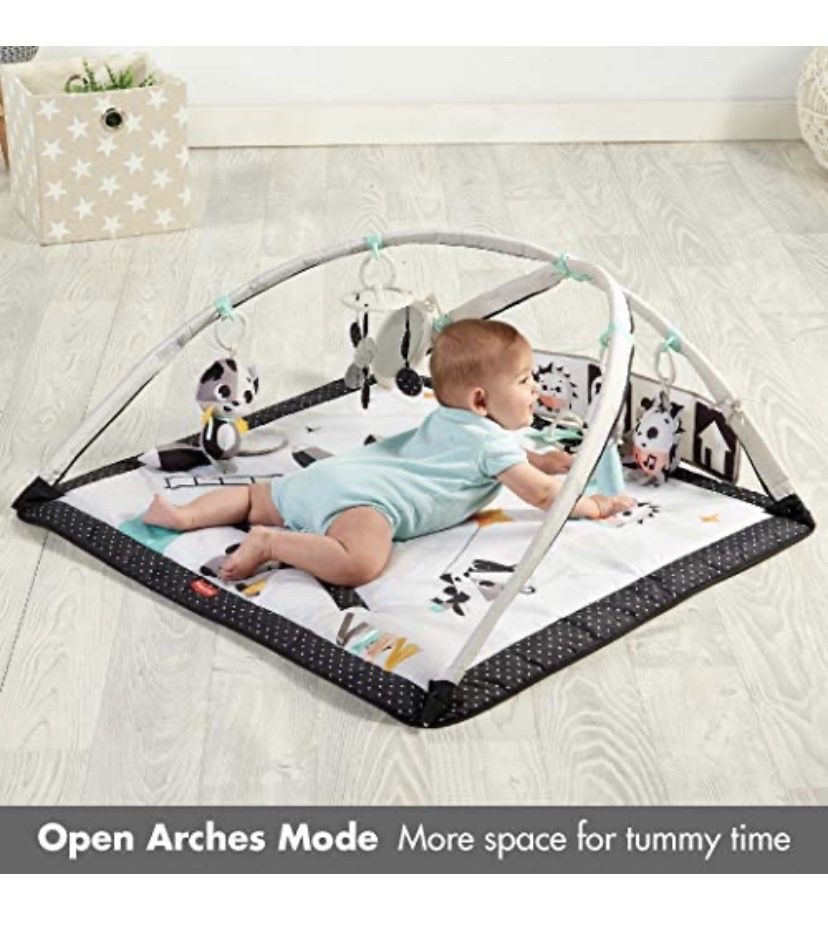 Tiny Love Black & White Gymini Infant Activity Play Mat With Book, Magical Tales, Deluxe, 1