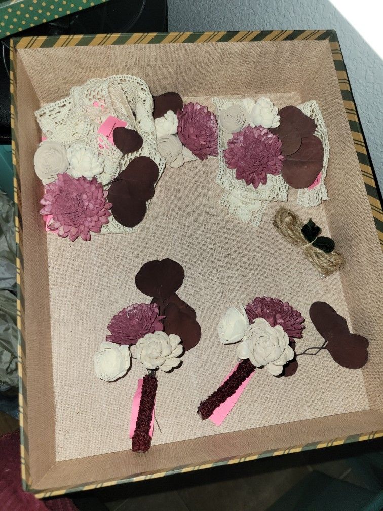 Burgundy, Gold, Black Wedding Decor