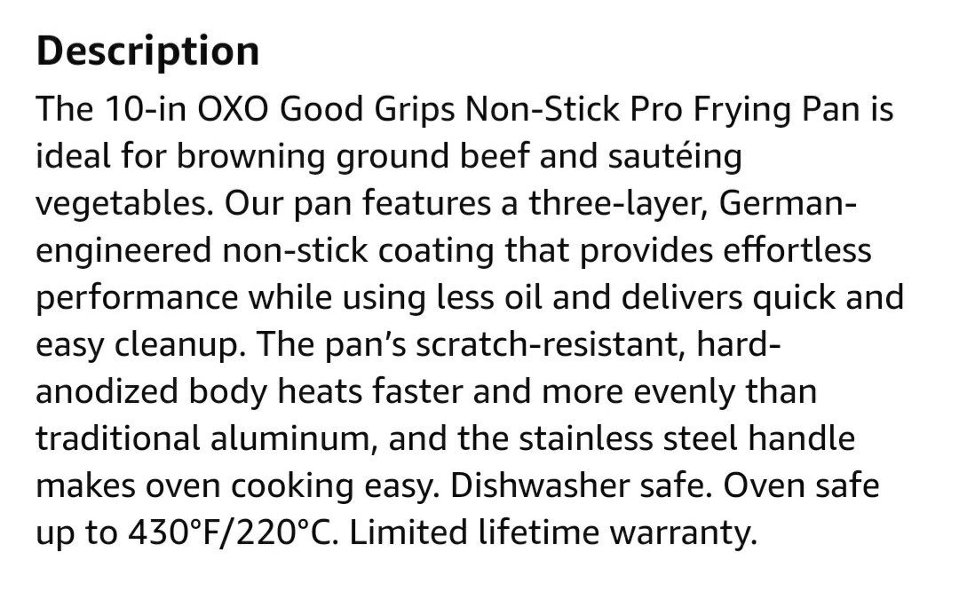 OXO Good Grips 10" Fry Pan