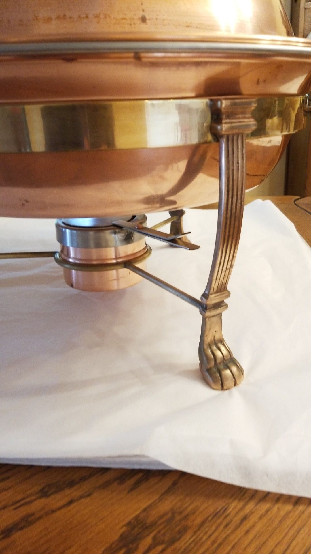 Copper & Brass Chafing Dish Stunning
