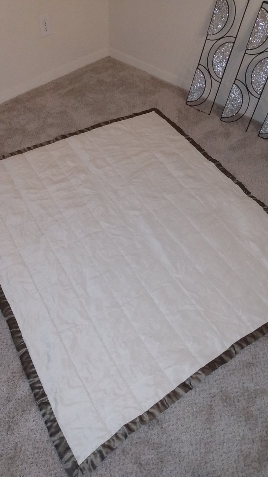 Beautiful olive green decor throw blanket!