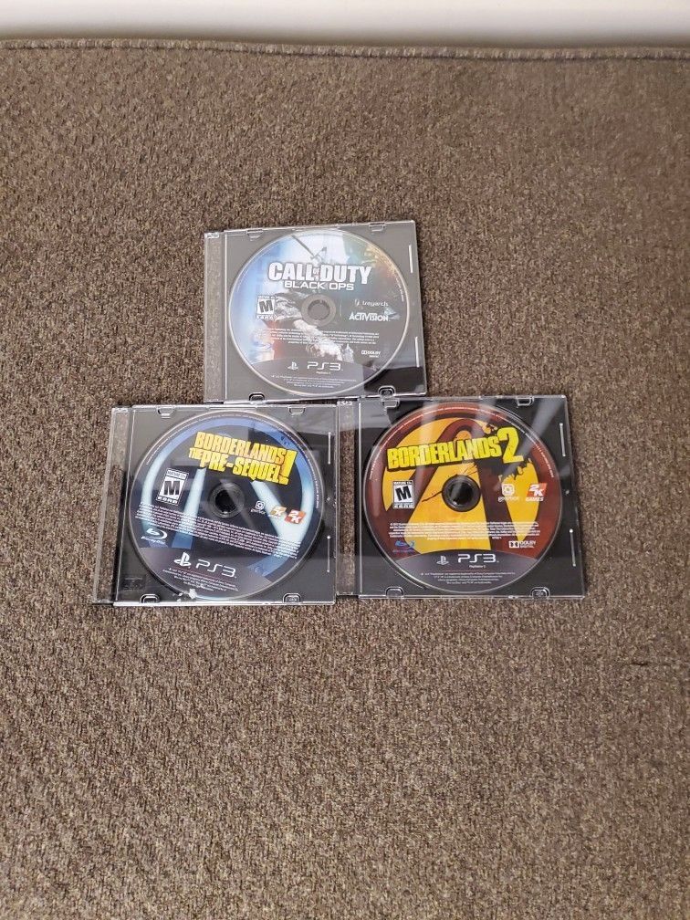 PS3 Games - Call Of Duty Black Ops / Borderlands 2 / Borderlands The Pre-Sequel