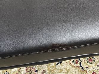 NEW Faux Leather Black Futon Thumbnail
